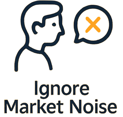 Peaceful investor amidst market chaos